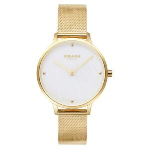 Obaku Women's Figen Mother of pearl Dial Watch - V295LXGWHG
